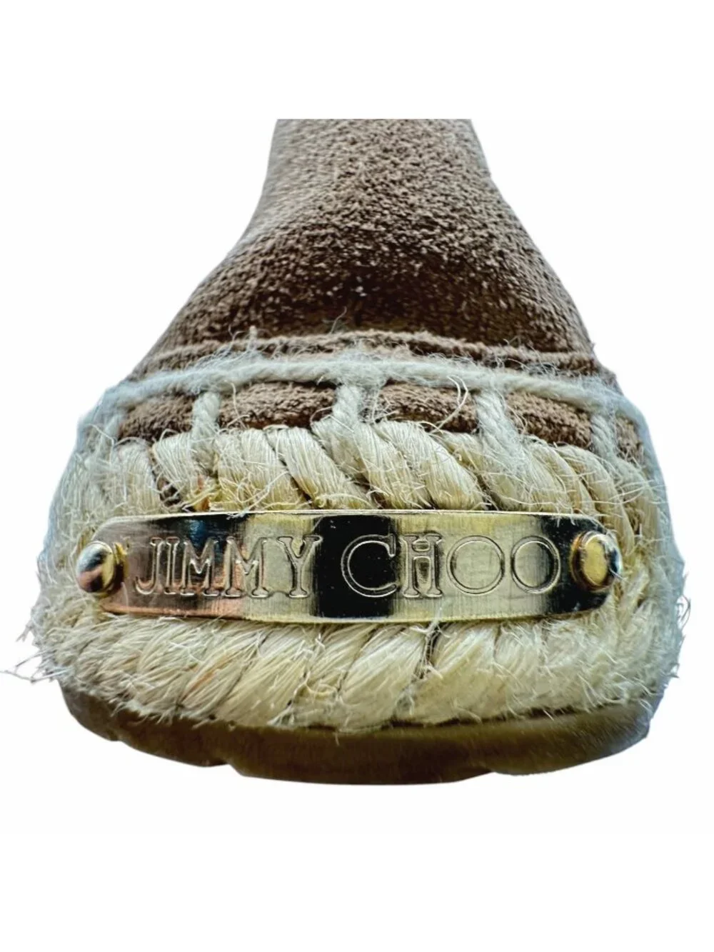 Jimmy Choo Suede Dara Espadrille Sneakers 38 US 8 Star Perforated Casual Spain